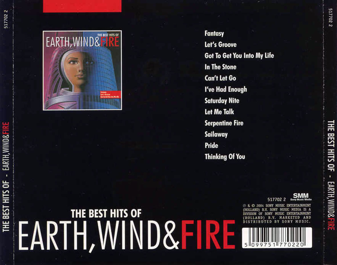 Earth, Wind & Fire  The Best Hits Of Earth, Wind & Fire : Back